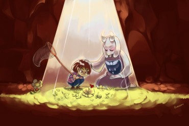 Il·lustració inspirada en 'Undertale'