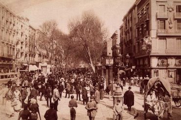 La Rambla de Barcelona, any 1900